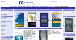 Desktop Screenshot of metropolis-verlag.de